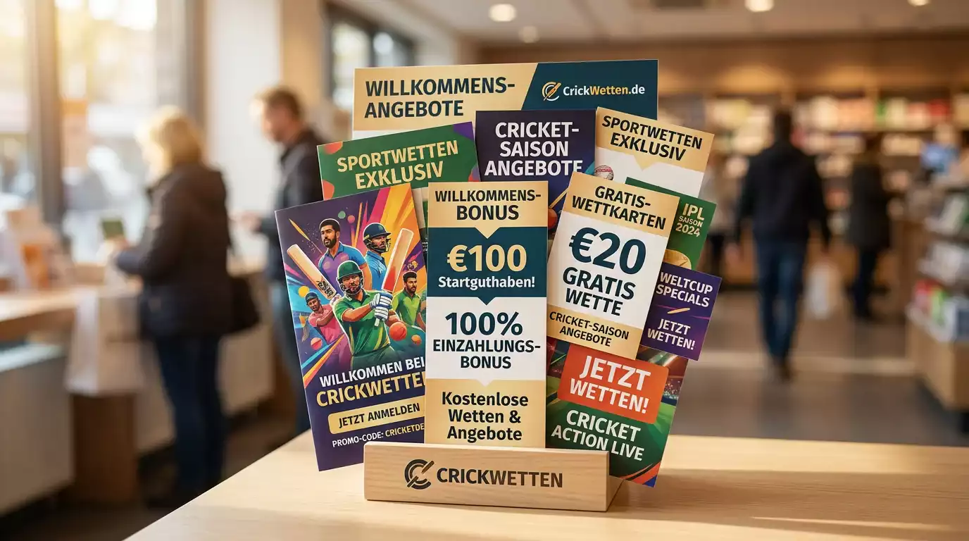 Cricket Wettbonus bei deutschen lizenzierten Anbietern – Willkommensboni und FreeBets für Cricket