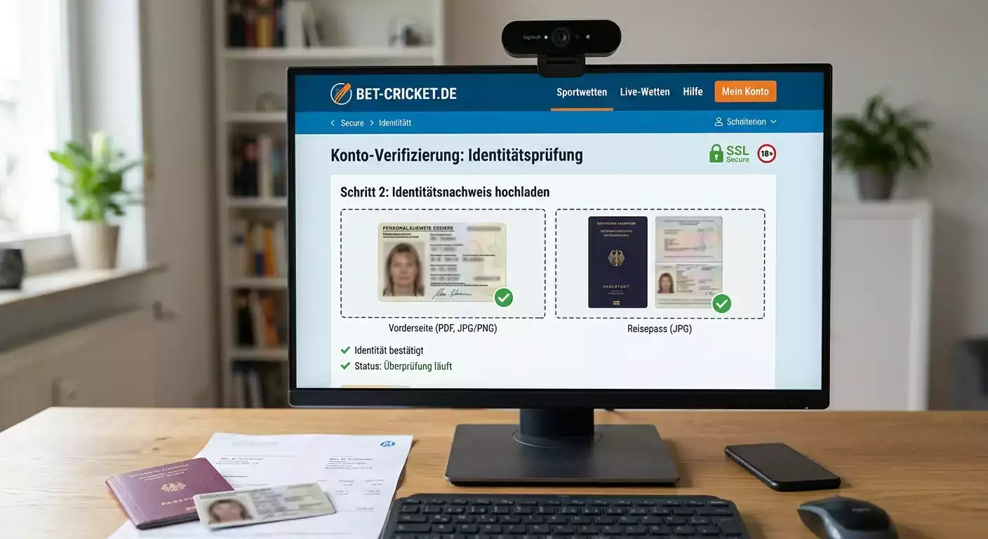 Schritt-für-Schritt Kontoeröffnung bei deutschem Cricket-Wettanbieter mit Verifizierung