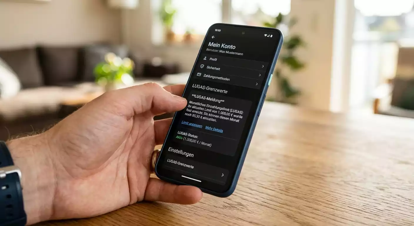 LUGAS-Einzahlungslimit bei Cricket-Wetten per App – monatliches 1000-Euro-Limit gilt auch für mobile Einzahlungen