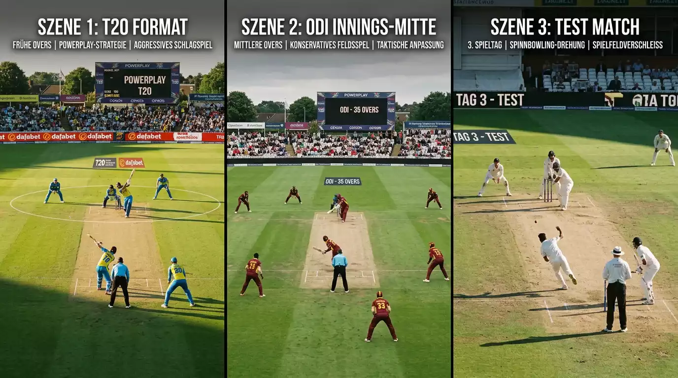 Cricket-Formate T20, ODI und Test Match im Vergleich – Unterschiede für Wetter in Deutschland