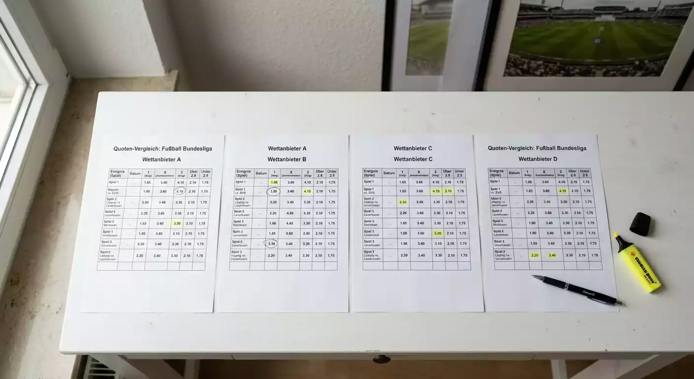 Systematischer Vergleich von Cricket-Wettquoten bei verschiedenen deutschen Buchmachern