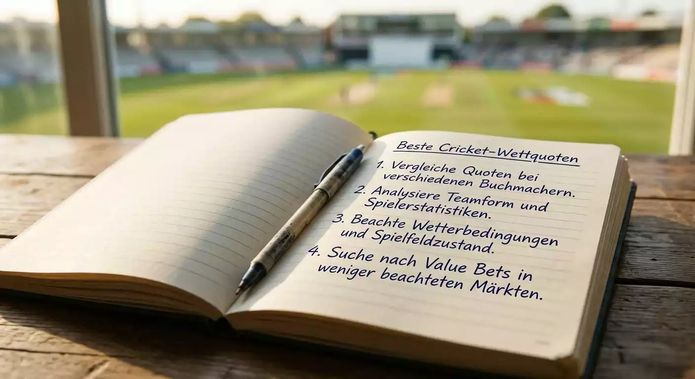 4 praktische Tipps für bessere Cricket-Wettquoten bei deutschen lizenzierten Buchmachern