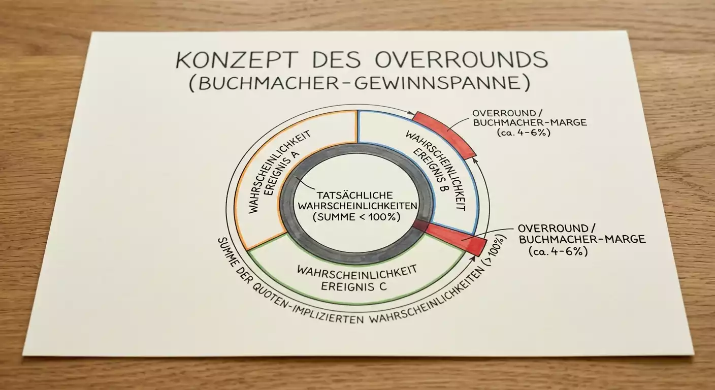Overround bei Cricket-Wettmärkten erklärt – wie Buchmacher ihre Marge durch implizite Wahrscheinlichkeiten einpreisen