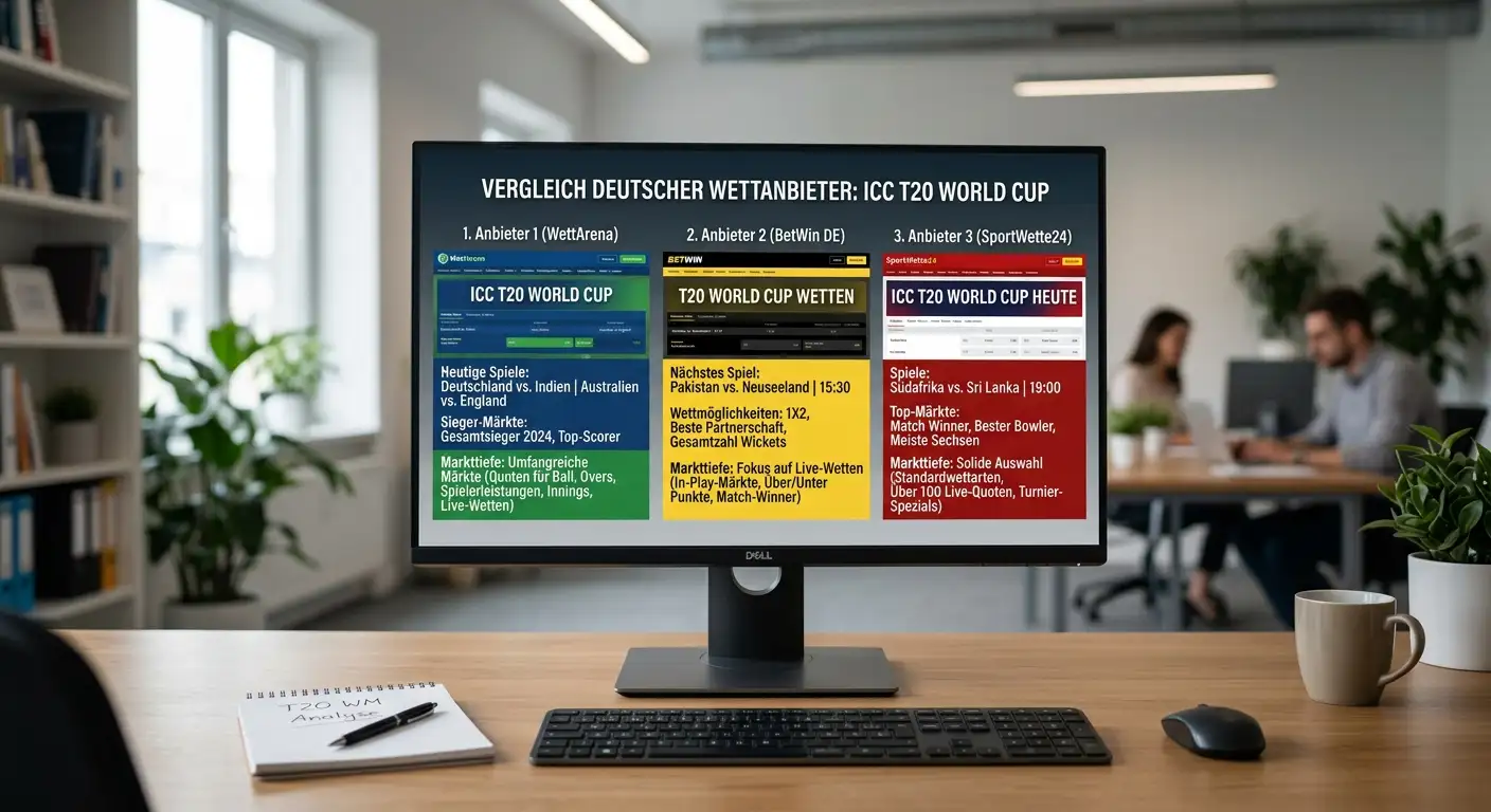 ICC T20 World Cup Wettanbieter Deutschland – bet365, Interwetten und bwin im Vergleich für T20-WM-Wetten