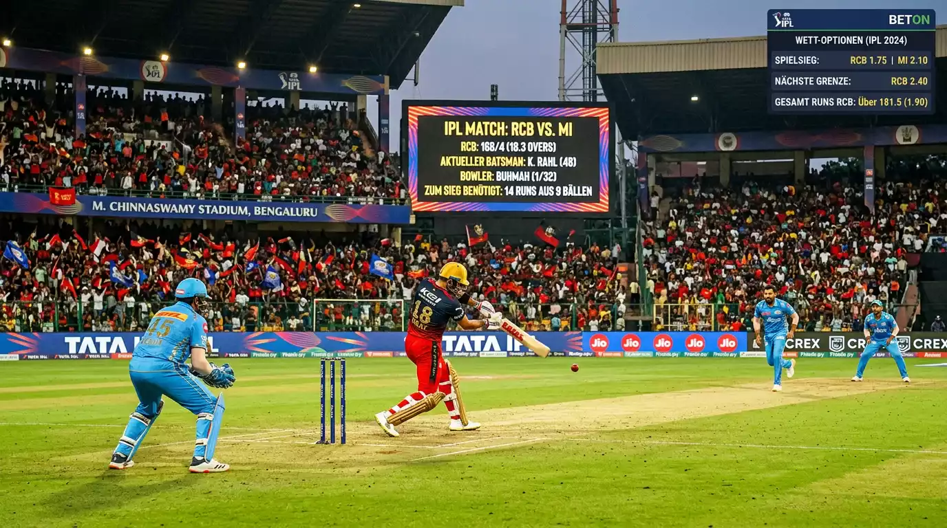IPL Cricket Wetten in Deutschland – Indian Premier League als wichtigstes T20-Wettturnier für deutsche Sportwetter mit über 30 Märkten pro Spiel