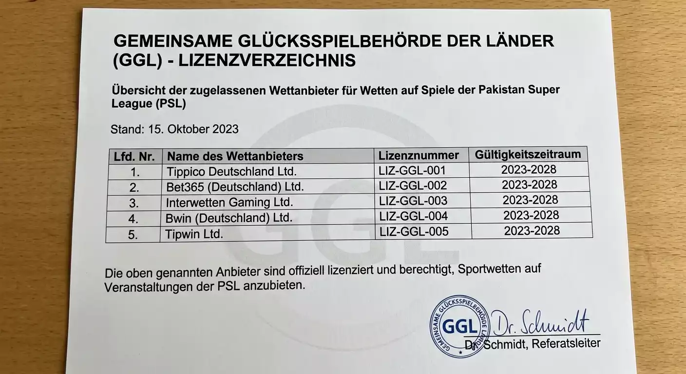Deutsche Anbieter für PSL-Wetten – GGL-lizenzierte Buchmacher im Vergleich für Pakistan Super League