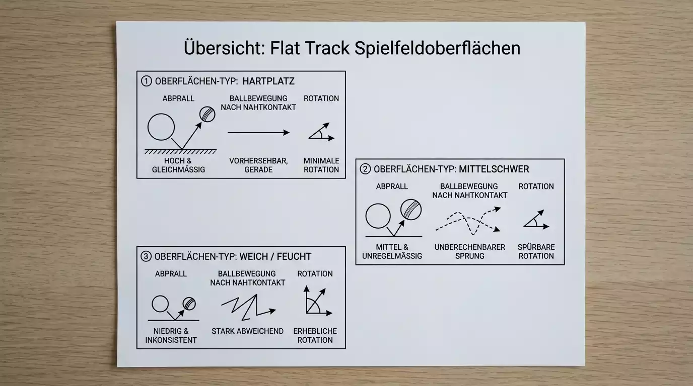 Pitch-Typen beim Cricket – Flat Track, Seaming Track und Turning Track und ihre Wirkung auf Wettmärkte